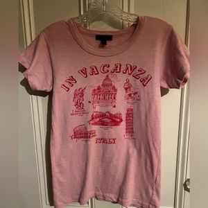 J Crew ItalIan Vacation T, size XS